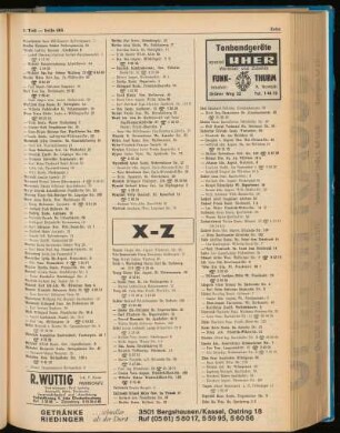 Buchstabe X-Z