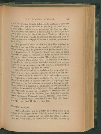 Filología y ensayos