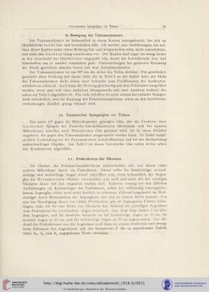 11. Fadenkreus der Okulare