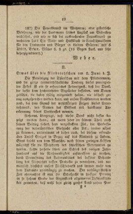 II. Etwas über die Rindviehschau am 2. Juni d. J.