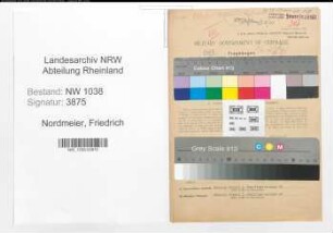 Entnazifizierung Friedrich Nordmeier , geb. 26.01.1892 (Beamter)