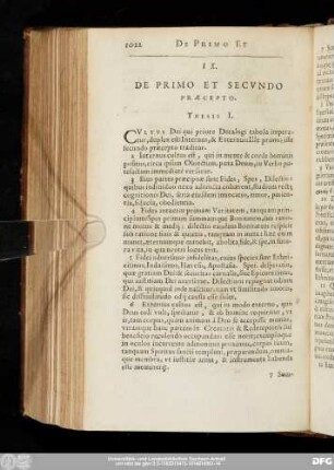 IX. De Primo Et Secundo Praecepto.