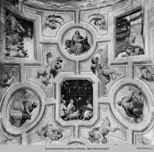 Zyklus mit Szenen aus dem Leben Jesu, den Evangelisten und Engeln