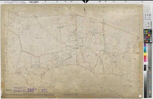 Mettingen (Mettingen), Flurbereinigung Schlickelde, Bl. 7 Zuteilungskarte Mettingen Flur 36