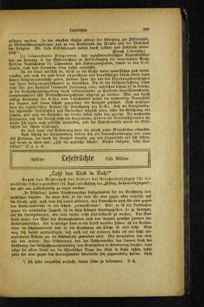 "Laßt das Kind in Ruh!"