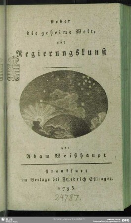 Über die geheime Welt- und Regierungs-Kunst