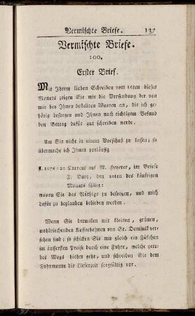 Vermischte Briefe.