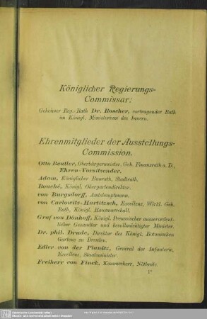 Königlicher Regierungs-Commissar