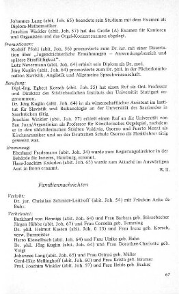 Familiennachrichten