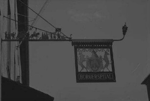 Würzburg: Aushängeschild [Nasenschild], Bürgerspital