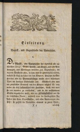 I-VIII, Einleitung.