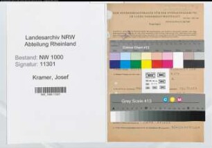 Entnazifizierung Josef Kramer, geb. 06.01.1896 (Bankvorsteher)