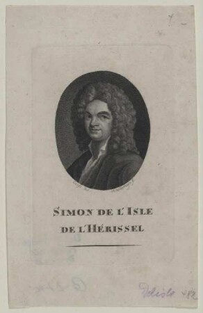Bildnis des Simon de L'Isle de L'Hérissel