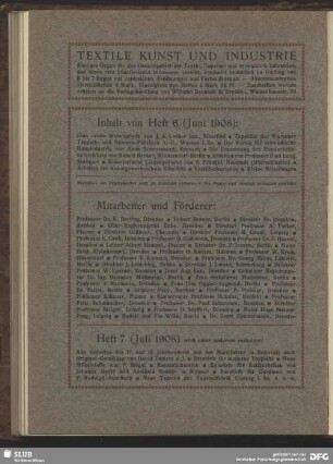 Heft 7 (Juli 1908)