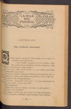 Capítulo LXII - Una revelación interesante