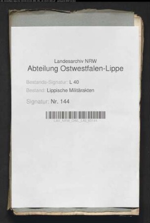 Kostenrechnung für das lipp. Kreiskontingent für Sept. 1795