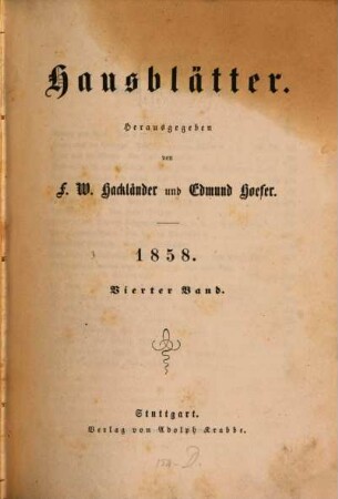 Münchener Festbericht : Die Künstlerversammlung und Kunstausstellung. 1858,4