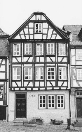 Wohnhaus, Fachwerk; Gelnhausen, Obermarkt 4