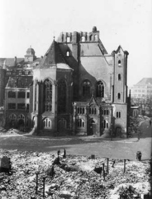 Zerstörte Matthäikirche, Ostseite