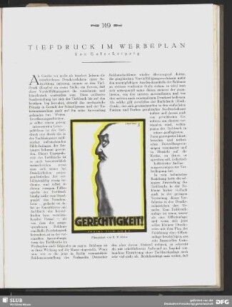 Tiefdruck im Werbeplan