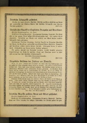 Feindliche Angriffe zwischen Arras und Albert gescheitert.