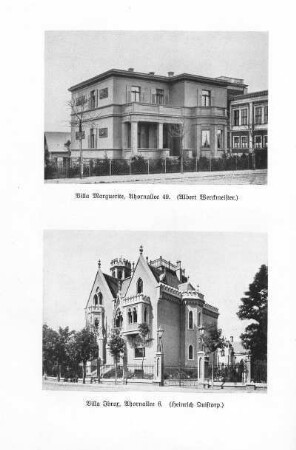 Villa Maguerite, Ahornallee 49. (Albert Werckmeister) ; Villa Ibrox, Ahornallee 6. (Heinrich Quistorp)