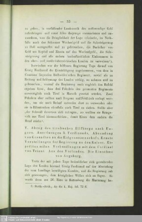 V. Abzug des tirolischen Hilfkorps nach Ungarn
