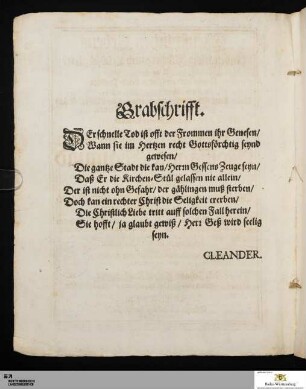 Grabschrifft