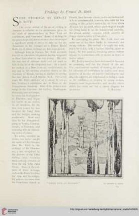 Some etchings by Ernest D. Roth