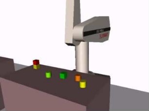 Learning from Demonstration - Stacking objects by color (demonstration)