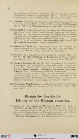 Rheinische Geschichte (Nr. 310-343)