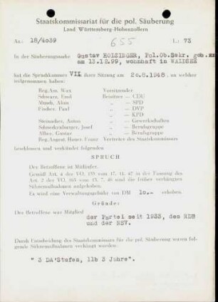 Holzinger, Gustav