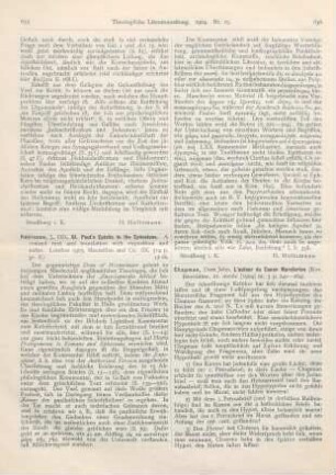 635-636 [Rezension] Robinson, J., St. Paul's Epistle to the Ephesians