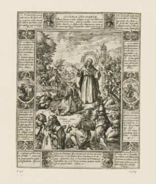 Linderung von Leid, Blatt 3 der Folge "Allegorie des christlichen Glaubens"