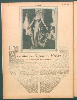 La mujer es superior al hombre : Lo que dice la ciencia moderna