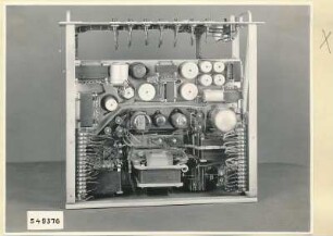 Pegelschreiber, Einschub Typ 06.92029.1, Netzgerät Rückseite, Foto 1954