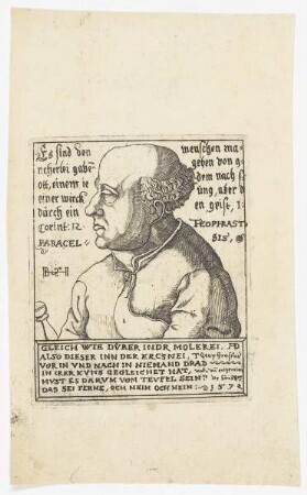 Bildnis des Philipp Aureolus Theophrast Paracelsus