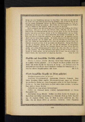 Englische und französische Vorstöße gescheitert.
