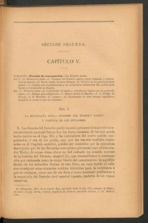 Sección segunda.