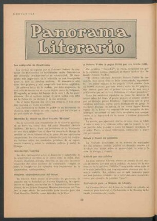 Panorama literario