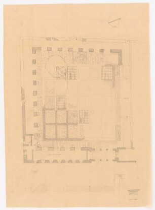 Simeonsstift, Trier Innenhof: Entwurfsplan 1:100