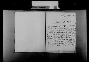 Schreiben von Heinrich von und zu Bodman, Konstanz, an Karl Schenkel: Termin der Abreise der großherzoglichen Familie von der Mainau