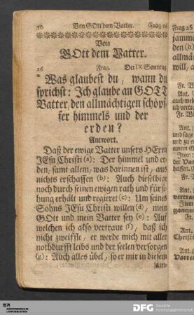 Von GOtt dem Vatter.