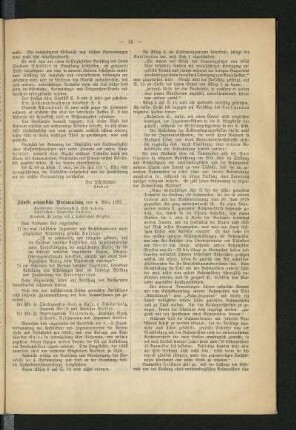 Fünfte ordentliche Versammlung vom 4. März 1882