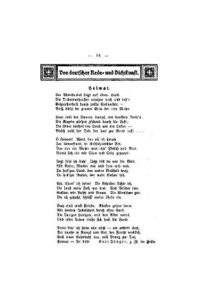 Von deutscher Rede- und Dichtkunst