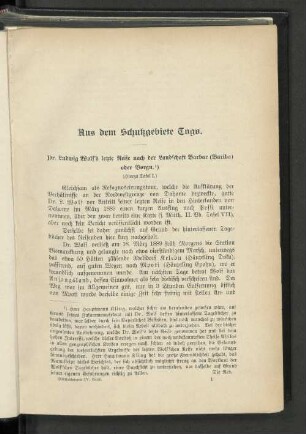 Aus dem Schutzgebiete Togo.