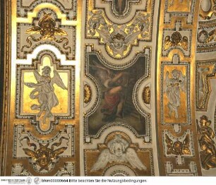 Dekoration mit Darstellungen von Engeln mit den Arma Christi, Engel mit Leiter