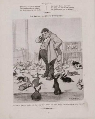 "Der Kaninchenzüchter in Verlegenheit"