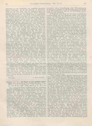 405-409 [Rezension] Eucken, Rudolf, Der Kampf um einen geistigen Lebensinhalt
