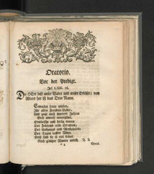 Oratorio.